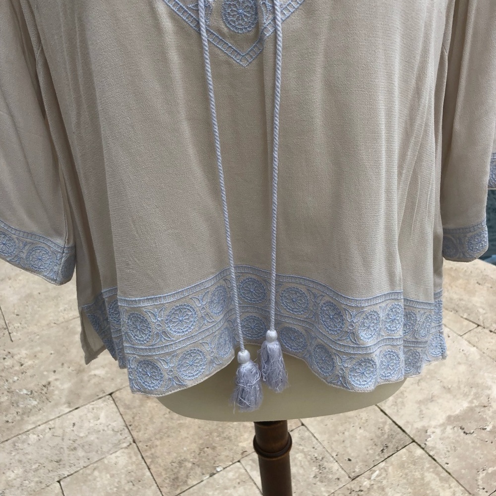 Soieblu Embroidered Top with Tassels - Picture 3 of 8